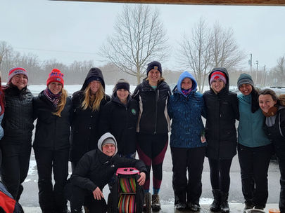 Snowy weather couldn't stop the Women's Disc Golf Swap