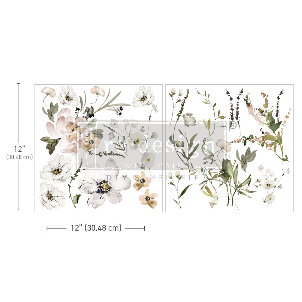 Maxi Transfer - Pastels Artistry - Redesign Décor Transfers®