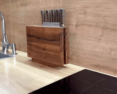 REPLACES 17 CUTTING BOARD CONFIGURATIONS Mag-knife holDer BENCH SCRAPER 5 KNIVES CRAFTED F