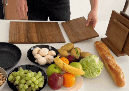 MagFlex Cutting Board REPLACES 17 CUTTING BOARD CONFIGURATIONS Mag-knife holDer BENCH SCRAPER 5 KNIVES CRAFTED F