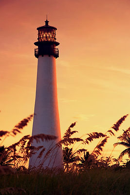 Miami Lighthouse at Sunset