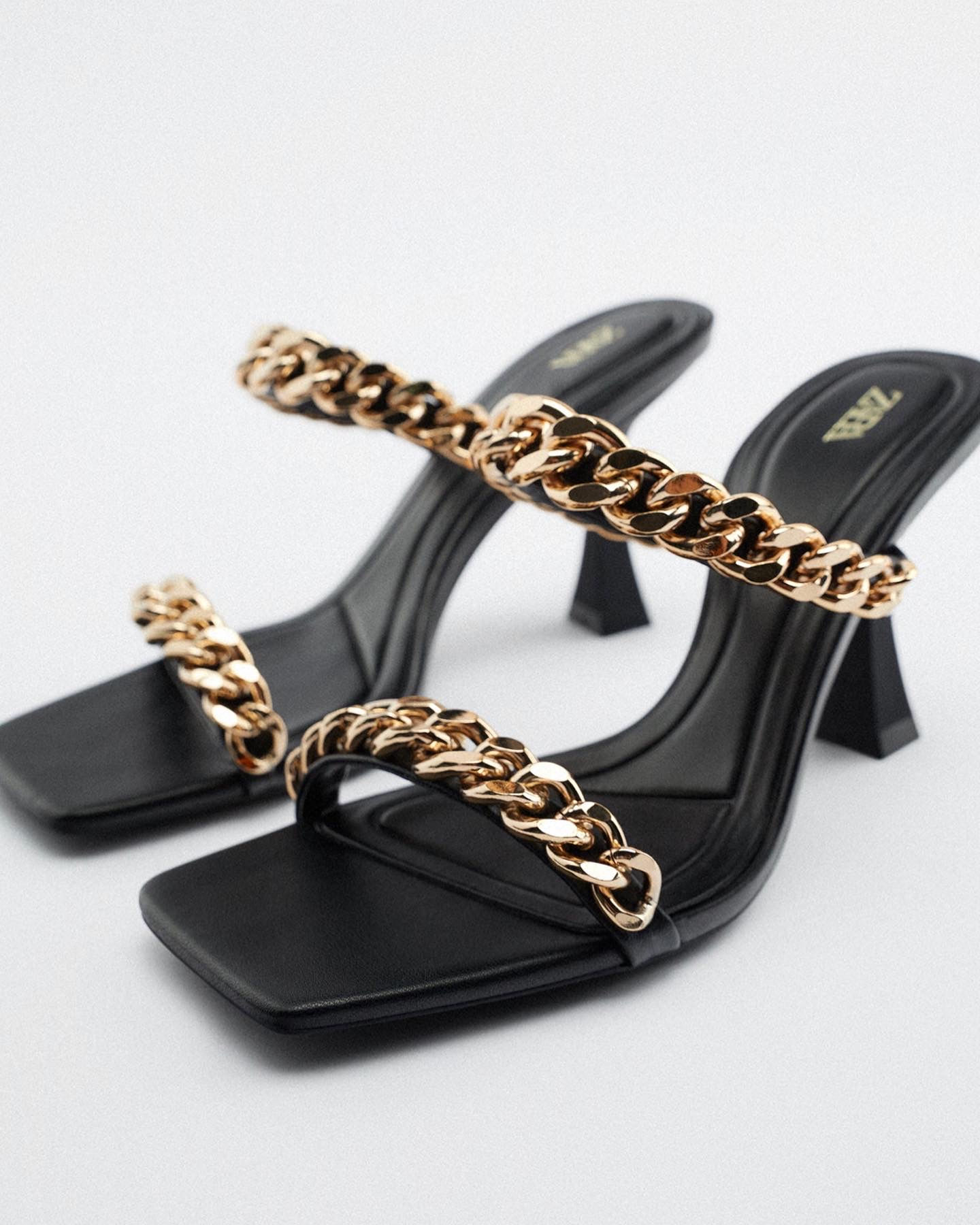 Zara Chain Sandals