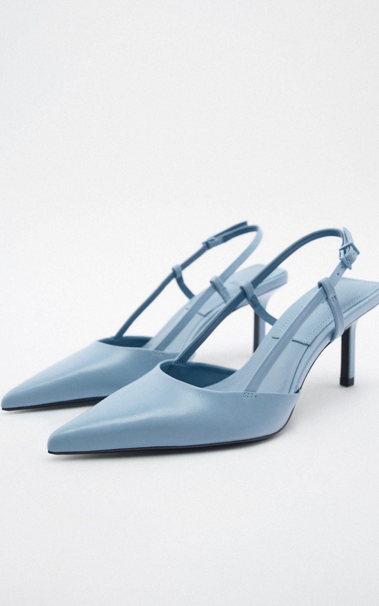 Zara Mid heels shoes-Bleu