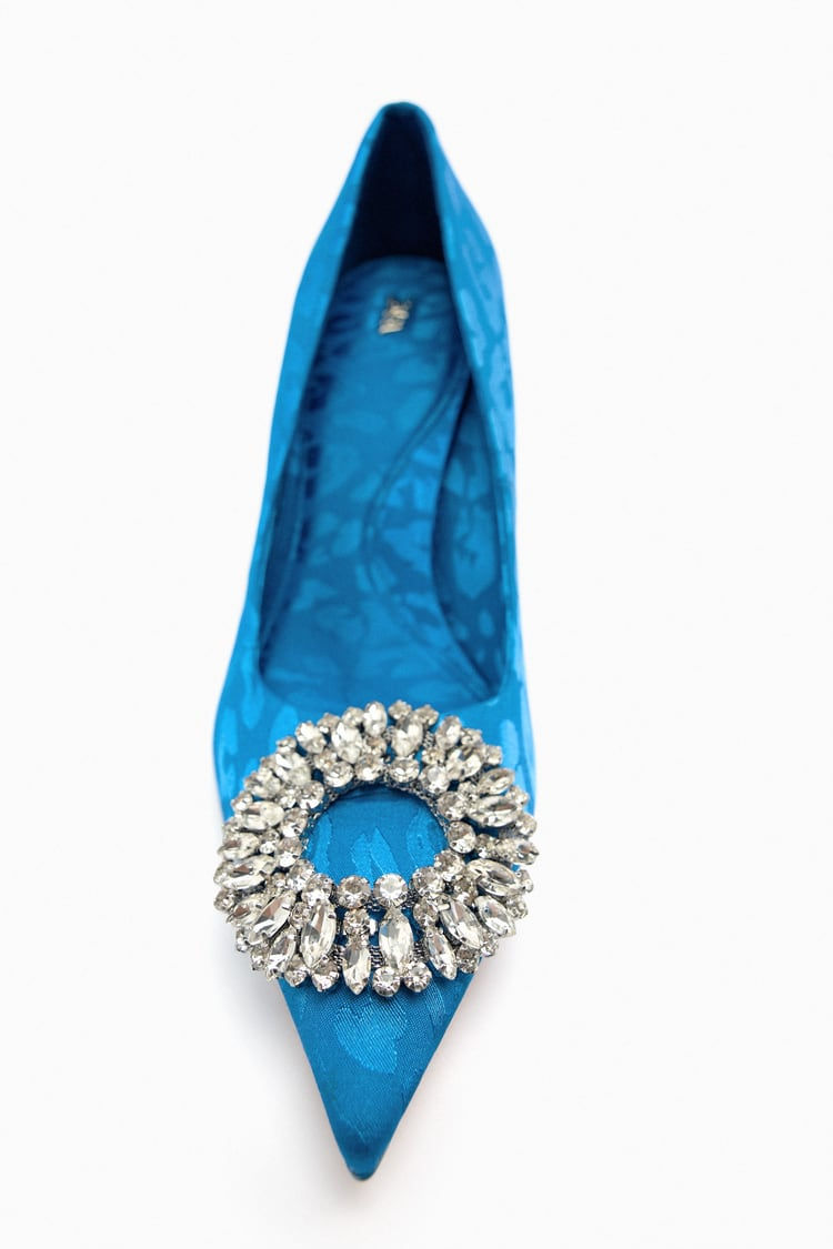 Miniature : Zara bleu Heel with ornement