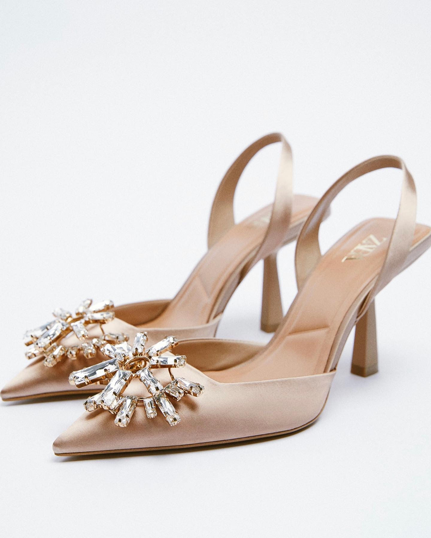 Zara Shimmery mules
