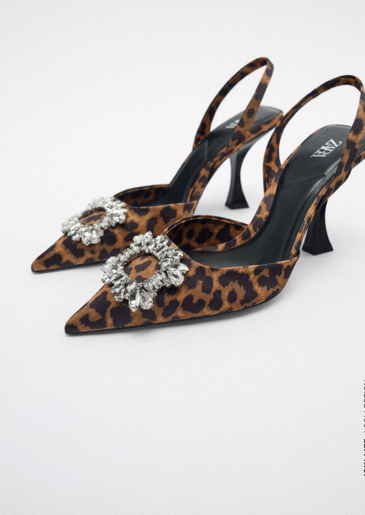 Zara Léopard heeled sandals 
