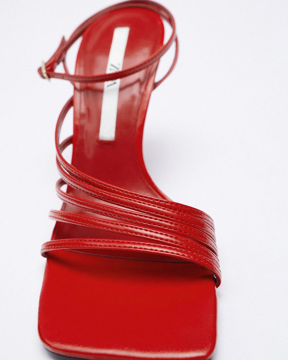 Miniature : Zara Red Straps Sandals 