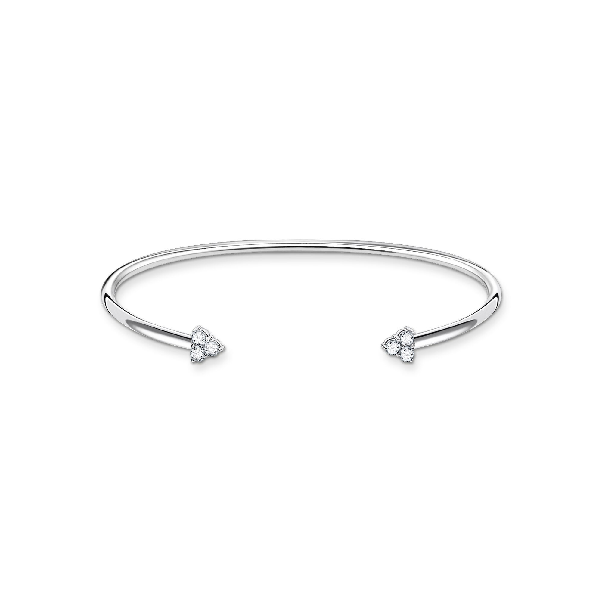 Bracciale rigido con pietre finale