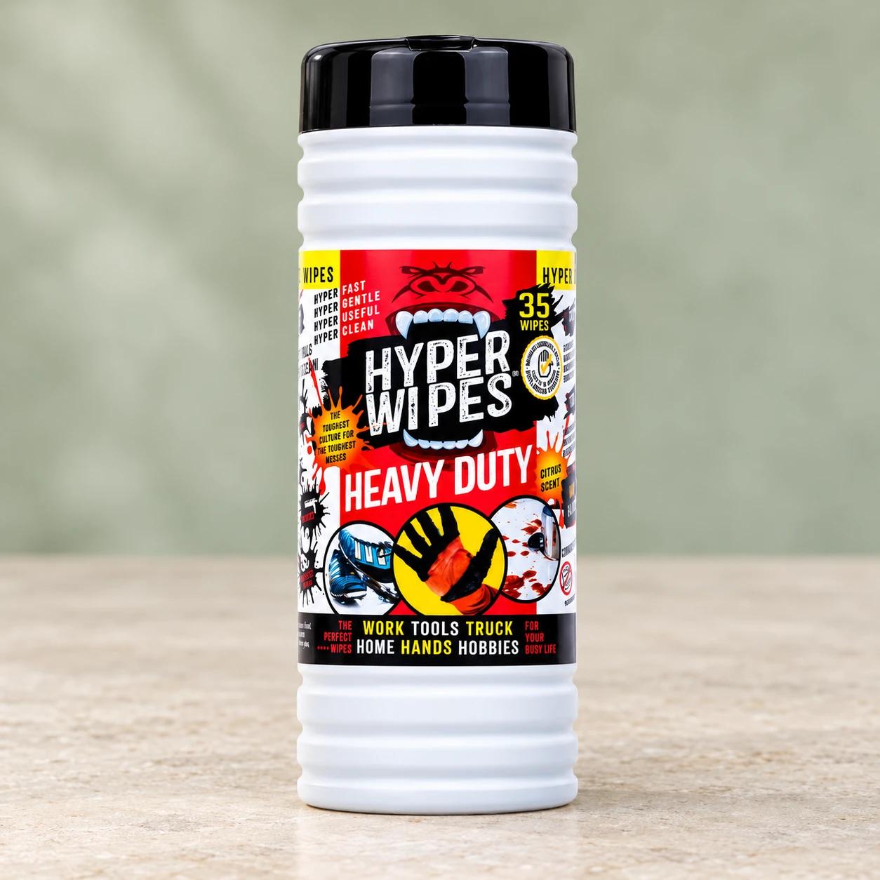 Hyper Heavy Duty Wet Wipes 35 Ct