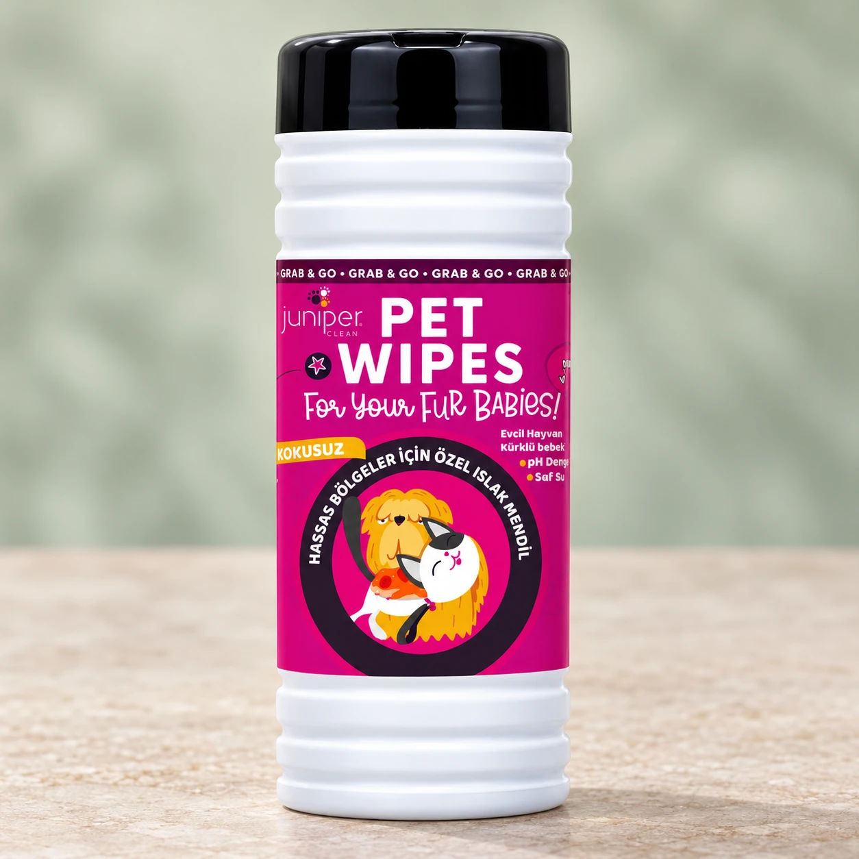Juniper Clean Pet Sensitive Wet Wipes 50 CT