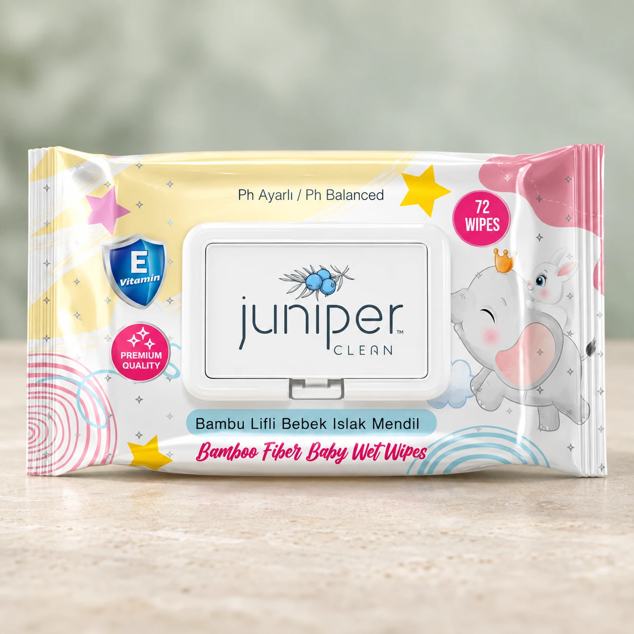 Juniper Clean Biodegradable Baby Wet Wipes 72CT