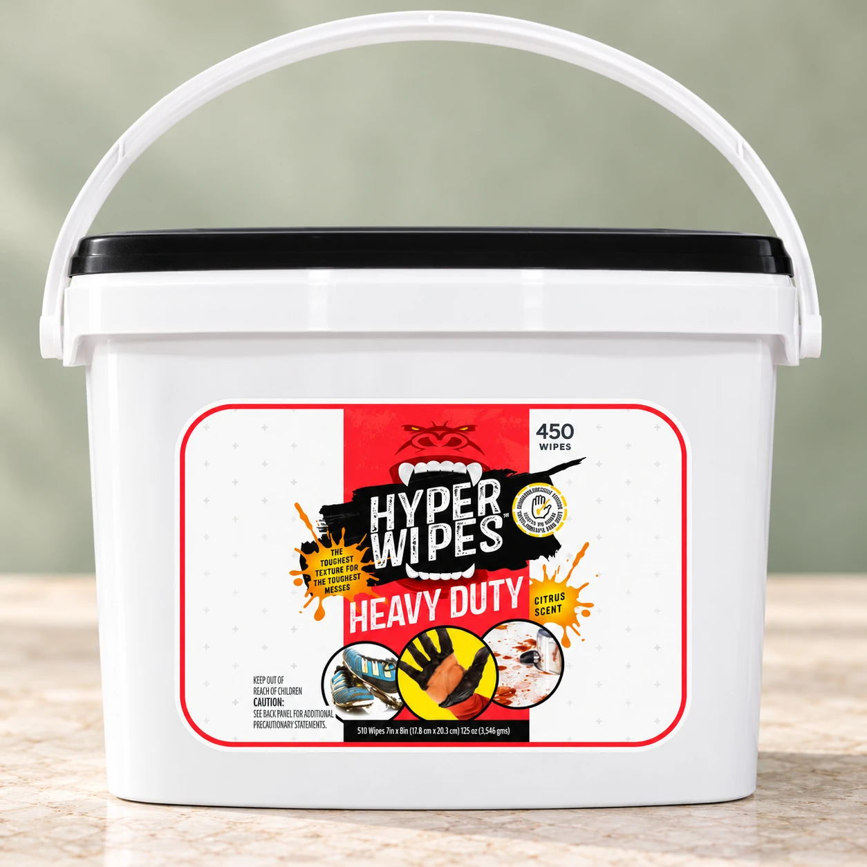 Hyper Heavy Duty Wet Wipes 450 CT