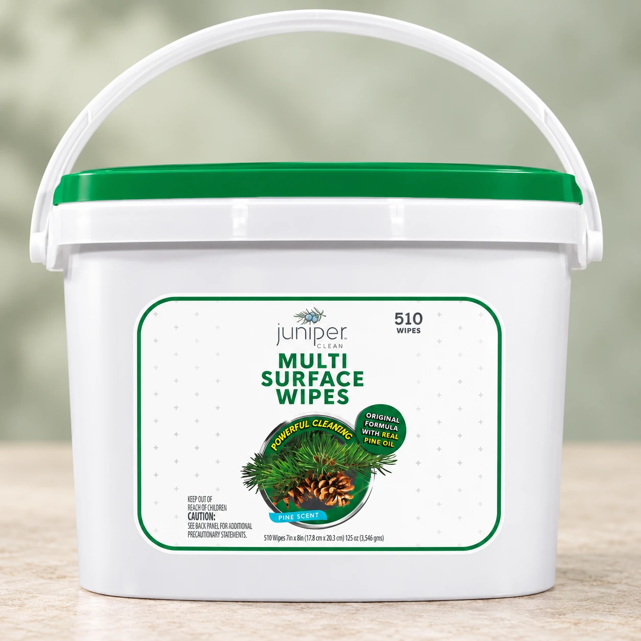 Juniper Clean Organic Pine Safe Surface Sanitizing Wet Wipes