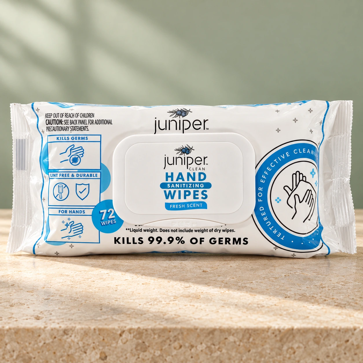 Juniper Clean Hand Wipes — Fresh Scent