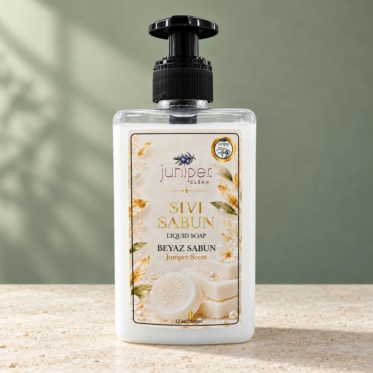 Juniper Clean Liquid Hand Soap — White Soap