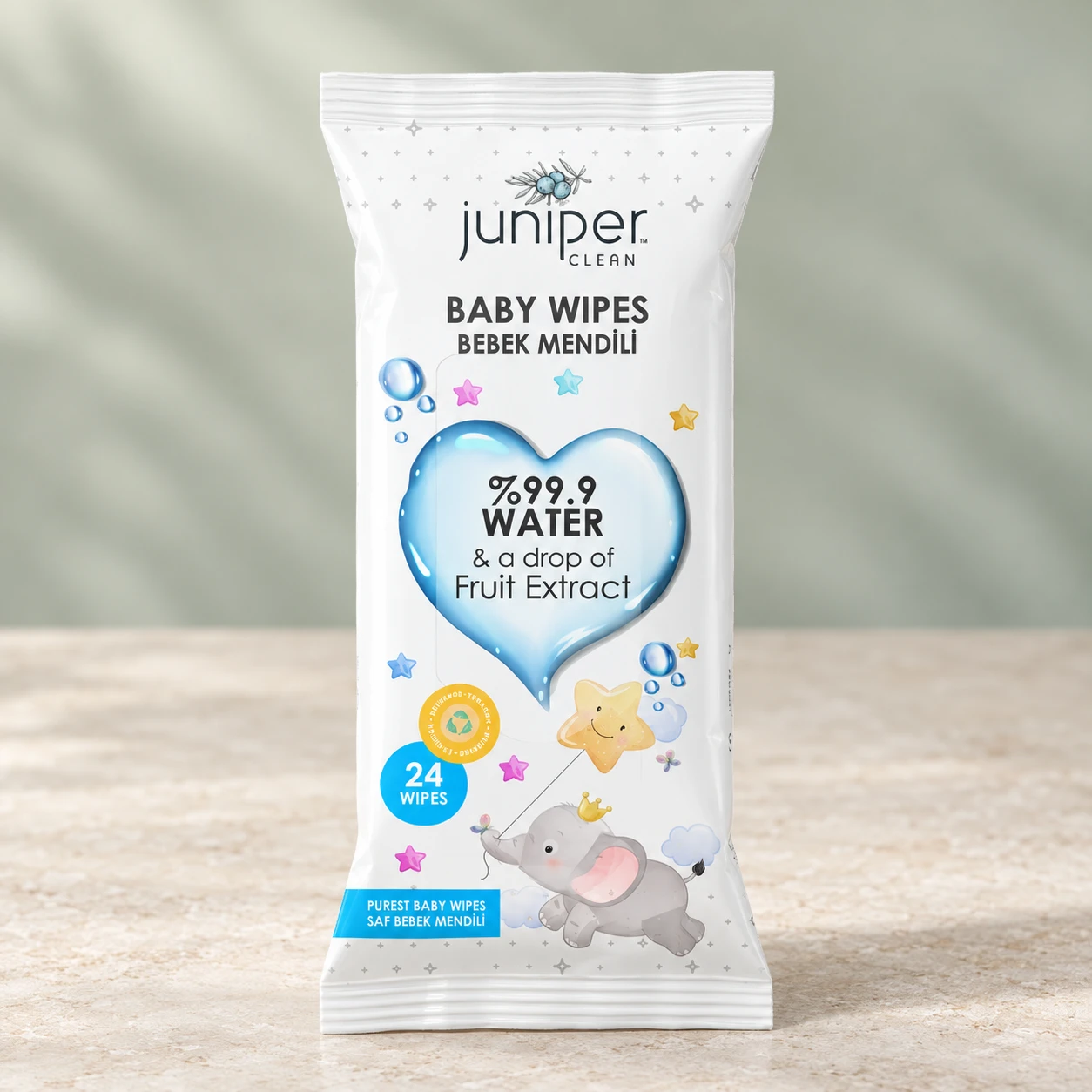 Juniper Clean Baby Wipes 24 CT
