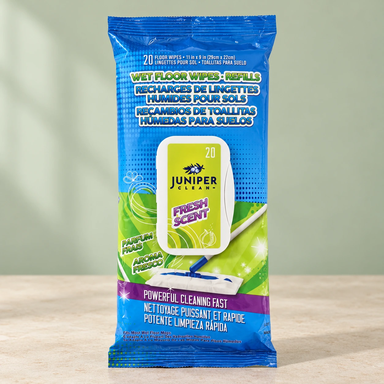 Juniper Clean Wet Floor Wipes — Fresh Scent Refills