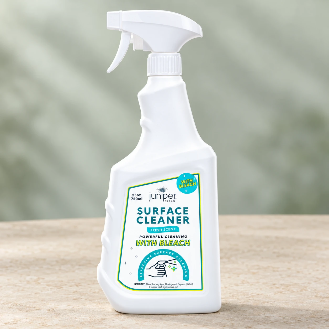 Juniper Clean Surface Sanitizer with Bleach 750 ML
