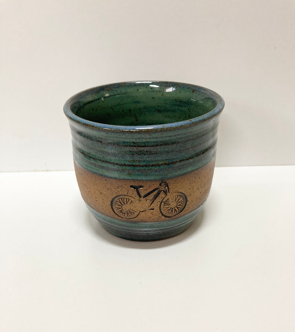 Thumbnail: Blue bike tumbler 