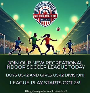 Instagram Post - Join the Barrie Indoor Soccer League Today!