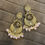 Thumbnail: Rivha golden kundan chandbali earrings