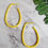 Thumbnail: Yellow Pear Hoop Earings