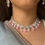 Thumbnail: Ira Silver Polki Necklace set