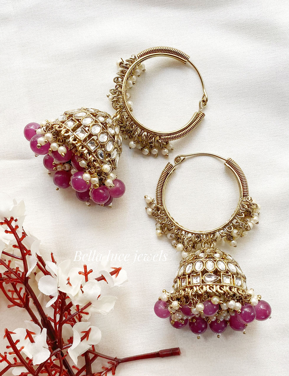 Aarohi Kundan Jhumka Earrings