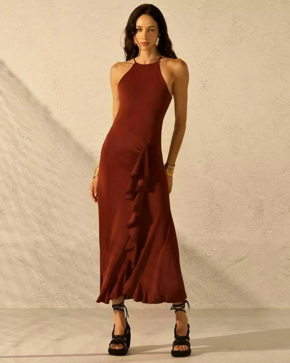 Vestido Jersey Babados