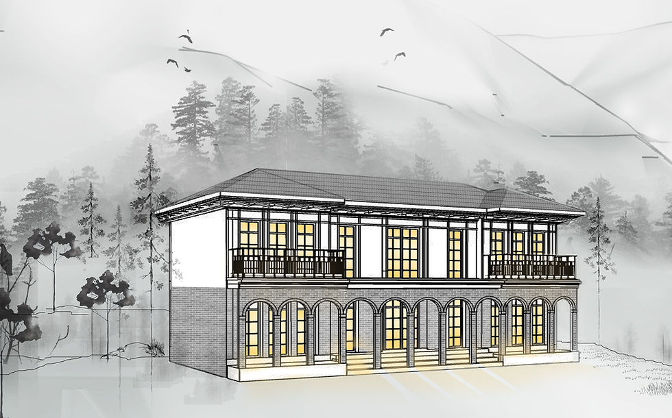 villa with wb brick