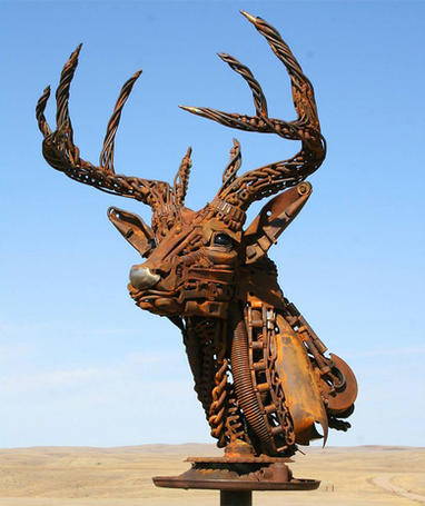 Escultura Reciclaje Chatarra -John Lopez-
