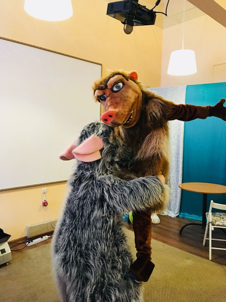 Миниатюра: Ростовая кукла Ленивец, ростовых кукол,ростовая кукла купить