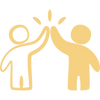 Yellow Partnership Icon