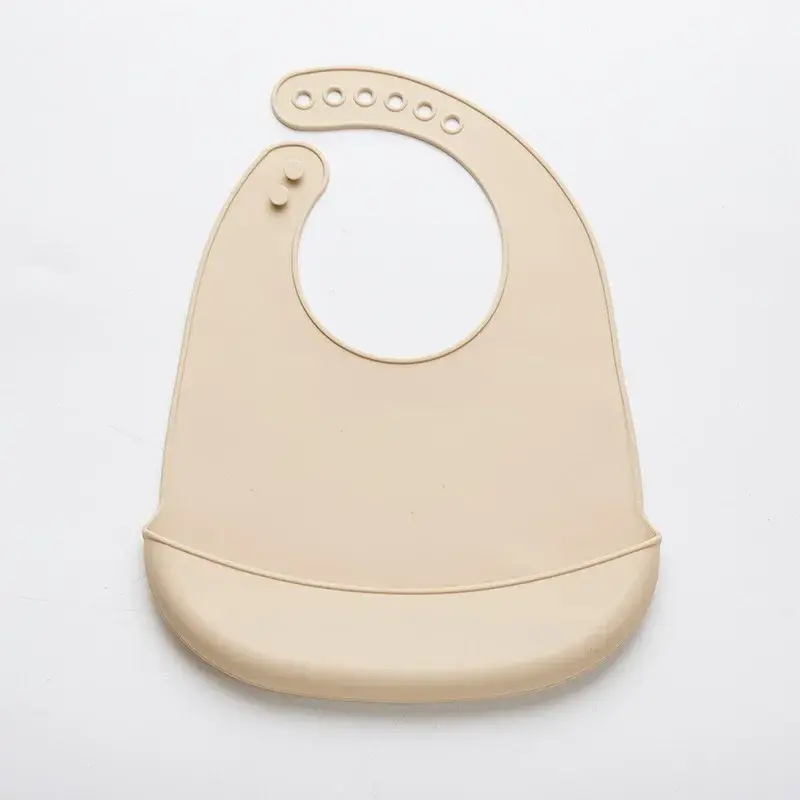 Thumbnail: Baby Bib Adjustable Waterproof Bibs Babies Soft Edible Silicone Newborn Saliva