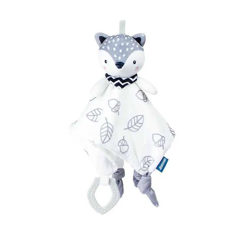 Thumbnail: Baby Security Blanket Plush Lovey — Sensory Soothing Toy