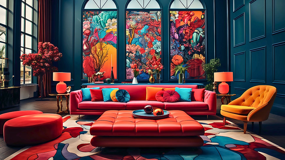 Dancing colours and harmonious chaos: crafting cohesive interior design with flair