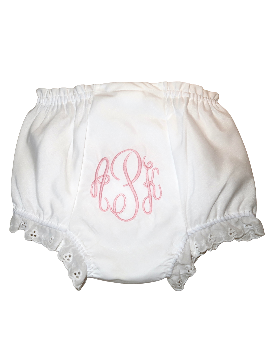 White Cotton Eyelet Embroidered Bloomers