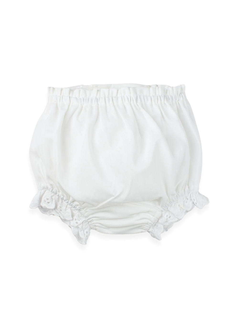 Thumbnail: White Cotton Eyelet Embroidered Bloomers