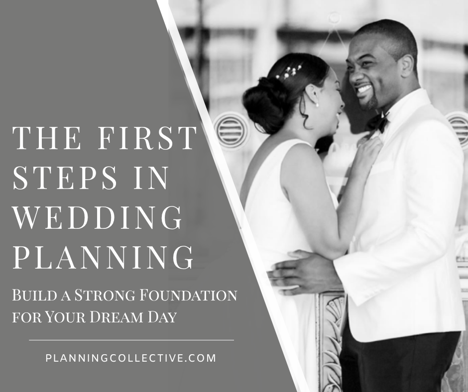 Bride and groom smiling and holding each other after their wedding ceremony | The First Steps in Wedding Planning blog by Planning Collective
