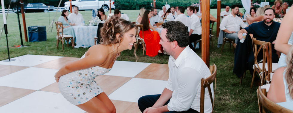 Wedding celebration filled with joy at a Michigan backyard wedding