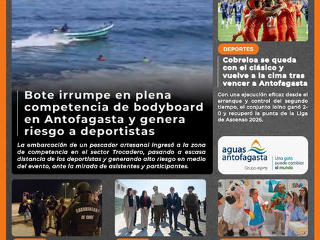 Portada N°841 de Radio Antofagasta Online para hoy lunes 4 de mayo de 2026