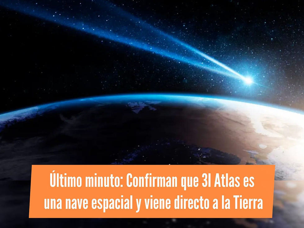 Confirman que 3I Atlas es una nave espacial y viene directo a la Tierra