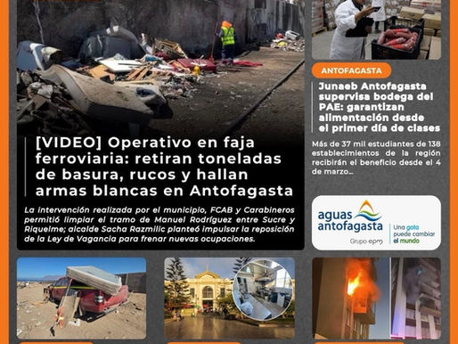 Portada N°786 de Radio Antofagasta Online para hoy jueves 26 de febrero de 2026
