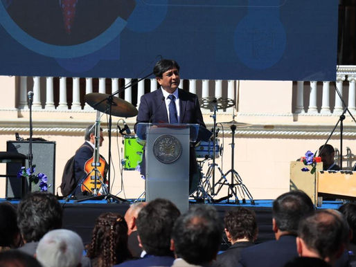 RICARDO DÍAZ ENTREGÓ LA PRESIDENCIA DE AGORECHI AL GOBERNADOR RODRIGO MUNDACA