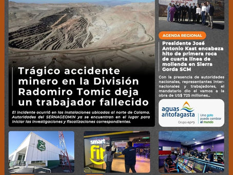 Portada N°965 de Radio Antofagasta Online para hoy viernes 2 de octubre de 2026