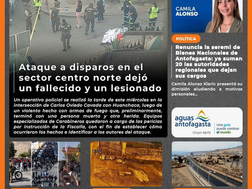 Portada N°844 de Radio Antofagasta Online para hoy jueves 7 de mayo de 2026