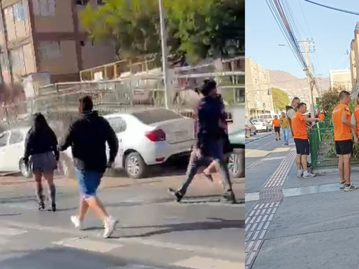 VIDEO DE UNA PELIGROSA RIÑA CON ARMAS DE FUEGO EN LAS AFUERAS DEL LICEO LECYA DEJA DOS DETENIDOS