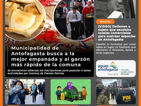 Portada N°656 de Radio Antofagasta Online para hoy jueves 11 de septiembre del 2025.