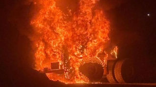 Conductor resultó con quemaduras tras Incendio de camión CAEX en División Ministro Hales de CODELCO