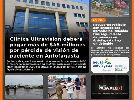 Portada N°937 de Radio Antofagasta Online para hoy viernes 28 de agosto de 2026
